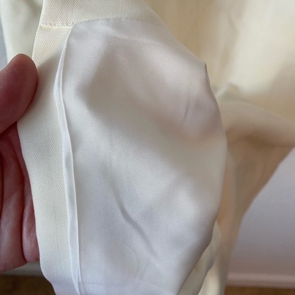 Cream Georgina Ruffle Dress. Perfect for bride or any date/party. - Picture 7 of 9